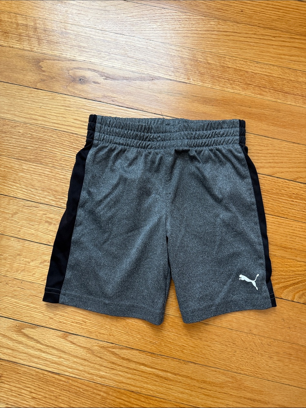 Puma Gray Shorts with Black Side Panels